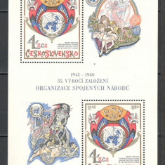 Cehoslovacia.1980 35 ani ONU-Bl. XC.542