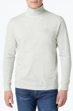 Bluza barbati cu guler si logo gri, 2XL