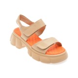 Sandale GRYXX nude, 66387, din piele naturala