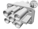 Conector HDC Inserturi de Contact Mamă Han Q 7 Pin