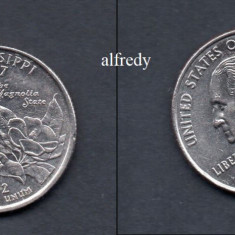 SUA 2002 Quarter, 25 Centi, Mississippi, P