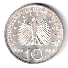 GERMANIA 10 EURO 2006 F ARGINT KARL FRIEDERICH SCHINKEL AUNC UNC