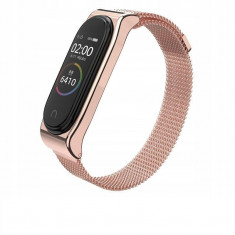 Curea otel inoxidabil Tech-Protect Milaneseband Xiaomi Mi Band 3/4 Rose Gold foto