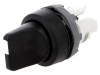 Comutator Rotativ 22mm Negru 3 Puncte