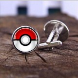 Butoni metalici rotunzi Pokemon pokeball + ambalaj cadou