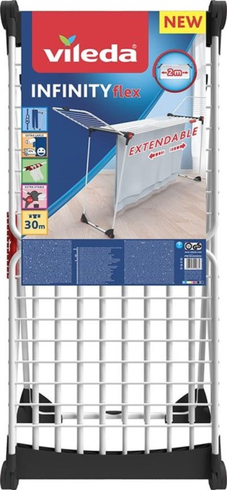 Uscator de rufe extensibil Vileda Infinity Flex, pliabil, 30 m