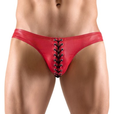 Bikini cu Snur Decorativ, Rosu, M foto