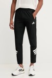 adidas Performance pantaloni de antrenament GYM+ culoarea negru, cu imprimeu, JC5230