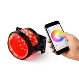 Devil Eyes LED RGB pentru lupe far 12V, control din aplicatie Bluetooth, 23,5 cm