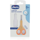Chicco Baby Nail Scissors foarfece cu v&acirc;rf rotunjit pentru copii 0 m+ 1 buc