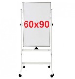 Tabla magnetica multifunctionala pe stand mobil 60x90 cm, 2 fete, reglabil pe inaltime 3 puncte, Extra (7 ani garantie)