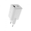 Incarcator Retea Allity. ATC-01-30WAC Mini, 30W, 3A, 1 x USB-A - 1 x USB-C, Alb, Universal
