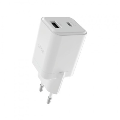 Incarcator Retea Allity. ATC-01-30WAC Mini, 30W, 3A, 1 x USB-A - 1 x USB-C, Alb foto