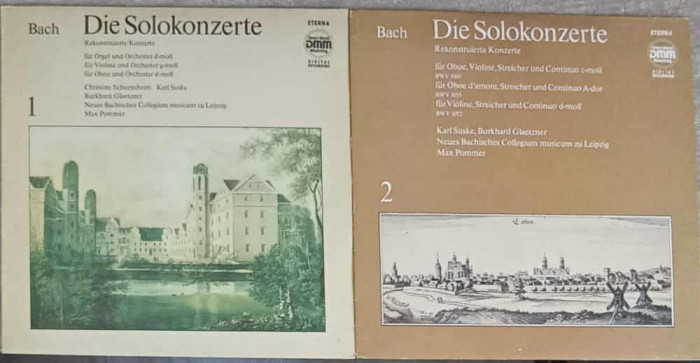 Disc vinil, LP. Die Solokonzerte VOL.1-2, Rekonstruierte Konzerte Fur Orgel Und Orchester D-moll. Fur Violine Un