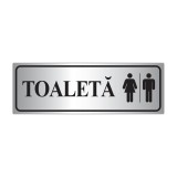 Indicator toaletă unisex - sticker sau placă PVC