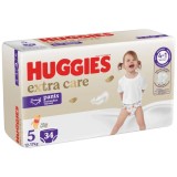 Scutece chilotel Extra Care Marimea 5 pentru 12 - 17kg, 34 bucati, Huggies