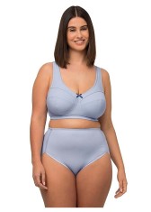 Sutien fara armatura pentru femei Ulla Popken, albastru, 115E - OUTLET