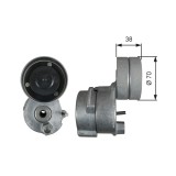 GATES T38680 FleetRunner&trade; Intinzator curea distributie