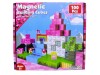 Set cuburi magnetice de construit 100 piese casuta printesei
