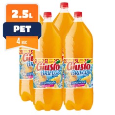 Bax 4 Sticle Suc Brifcor Giusto, 2.5 L, PET, Suc Citrice, Suc Portocale, Suc Fructe, Suc Brifcor, Giusto Brifcor foto