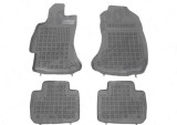 Set covorase auto din cauciuc Subaru Forester (Sj) 01.2013-05.2018; negre, 4 bucati