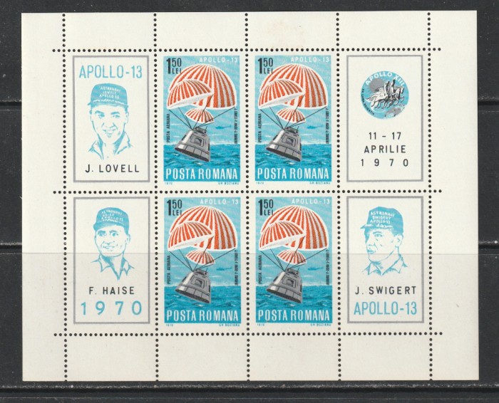 Romania 1970 - #733 Apollo 13 M/S 1v MNH