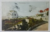 CONSTANTA , CAZINOUL SI VILELE DIN VECINATATE , VEDERE INSPRE MARE , CARTE POSTALA , 1924