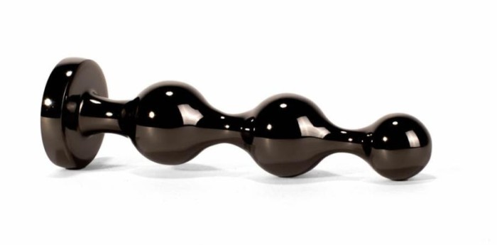 Dop Anal Cu Bijuterie Secret Shine Booty Call L, Metalic + Negru, 13.5 cm