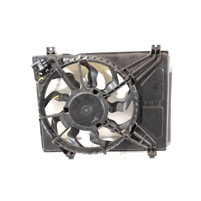 GMV radiator electroventilator Hyundai I10 (Pa), 04.2008-2013, Motorizare 1,2 57/59kw Benzina, tip climatizare , dimensiune 345mm , cu 2 pini, fara r