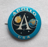 Insigna veche Cosmos - spatiu - misiunea Apollo - USA