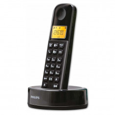 DECT fara fir Philips D1651B 01, cu Robot telefonic, Negru Extensie telefon - RESIGILAT