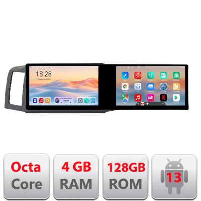 Navigatie Jeep Grand Cherokee 2008-2010 Edotec 2 ecrane 8 core 4+128 21.6 inch Incell android Wifi 5Ghz gps internet Kit-cherokee-2009 CarStore Techno foto