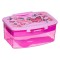 Caserolă Alimente, Model Fluturi, Roz, Capacitate 1.1L, Tăviță Detasabilă, Tac&acirc;muri Incluse