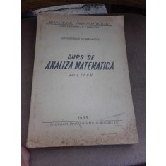 Curs de analiza matematica anul IV si V - Gh. Marinescu