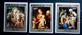 Coasta de fildes 1985 arta pictura Correggio serie 3v neștampilată