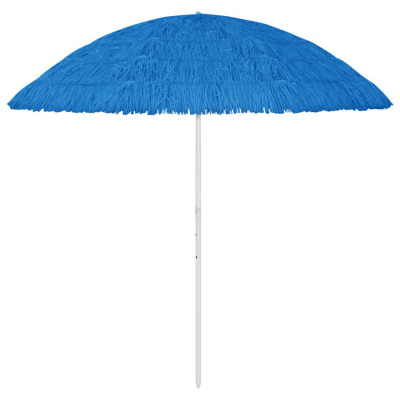 vidaXL Umbrelă de plajă Hawaii, albastru, 300 cm foto