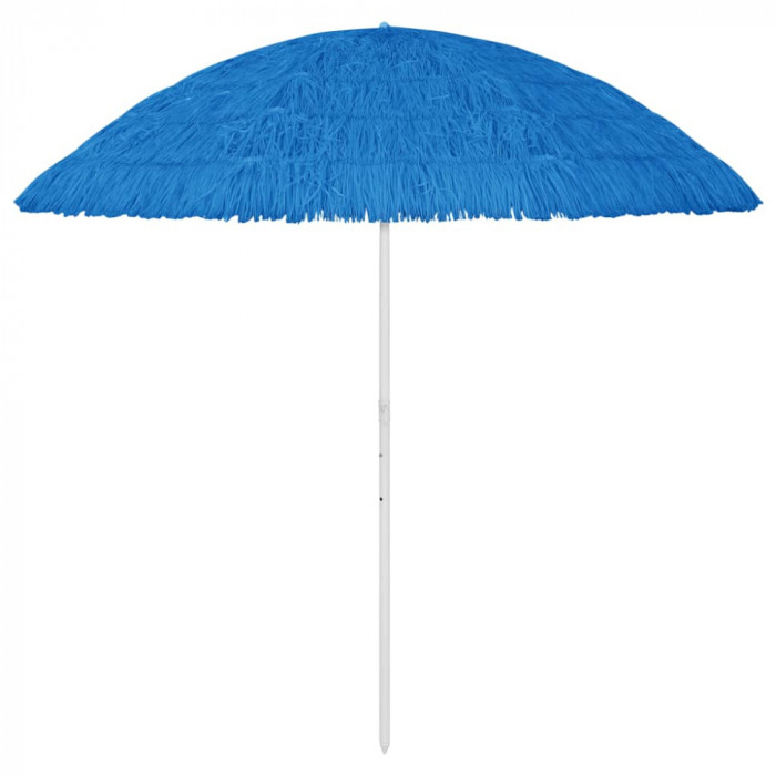 vidaXL Umbrelă de plajă Hawaii, albastru, 300 cm