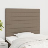 Cumpara ieftin Tăblii de pat, 2 buc, gri taupe, 90x5x78/88 cm, textil