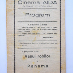 M3 C18 - Program cinematograf - Cinema Aida - anii 1930