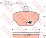 Set placute frana,frana disc FIAT PANDA (141A) (1980 - 2004) TRW GDB833