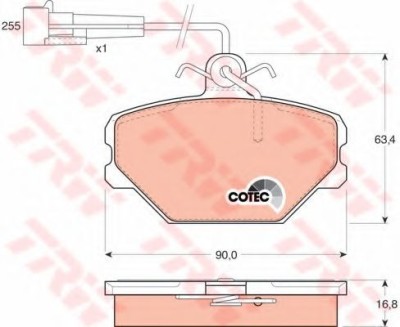 Set placute frana,frana disc FIAT PANDA (141A) (1980 - 2004) TRW GDB833 foto