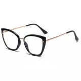 Ochelari Calculator Techsuit Reflex Metal WD605-N1 Negri, Protectie Lumina Albastra, Antireflex, Dama, Cat Eye