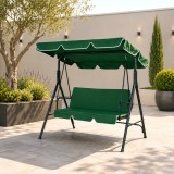Cumpara ieftin Balansoar gradina verde, 3 persoane, 200 kg structura metal