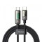 Cablu Date si Incarcare USB-C - USB-C McDodo CA-3610 Display Auto Power Off, 100W, 1.2m, Negru