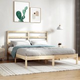 VidaXL Cadru de pat mic dublu 4FT, 120x190 cm, lemn masiv