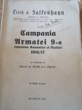 Erich v Falkenhayn - Campania Armatei 9-a Impotriva Romanilor si Rusilor, 1937
