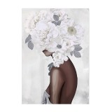 Cumpara ieftin Tablou decorativ olegrafie pe panza III Woman 70 x 100 cm