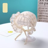 Boneta ivoire - Floricele brodate (Marimi palarii - sepci: 6-9 luni)