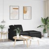 VidaXL Canapea modulară cu taburet și perne, material textil, negru