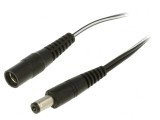 Cablu Alimentare DC 5,5/2,1 Negru 2x0,5mm2